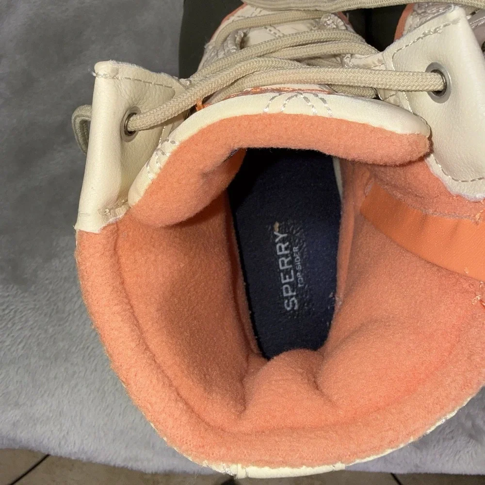 Sperry Syren Gulf Quilted Nylon‎ Pop Duck Boot Women's Microfleece Lined Size 10